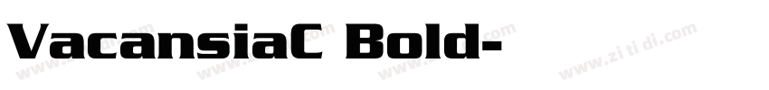 VacansiaC Bold字体转换
